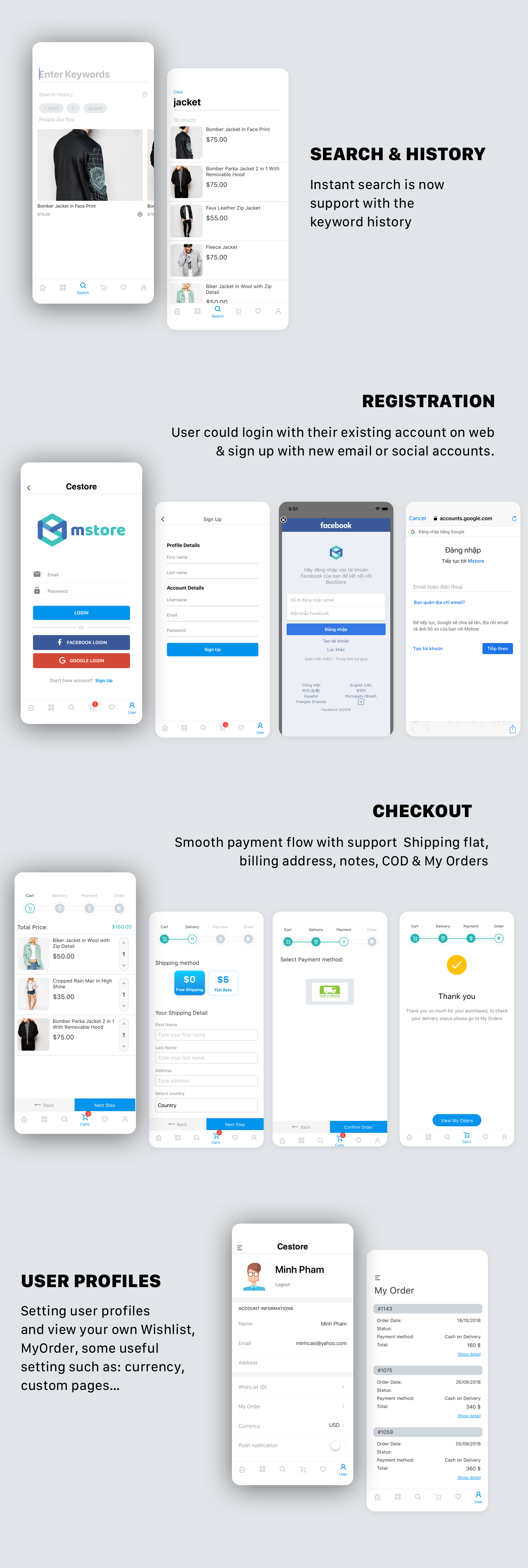 CeStore - ReactJS web app & React Native mobile app for e-commerce - 6
