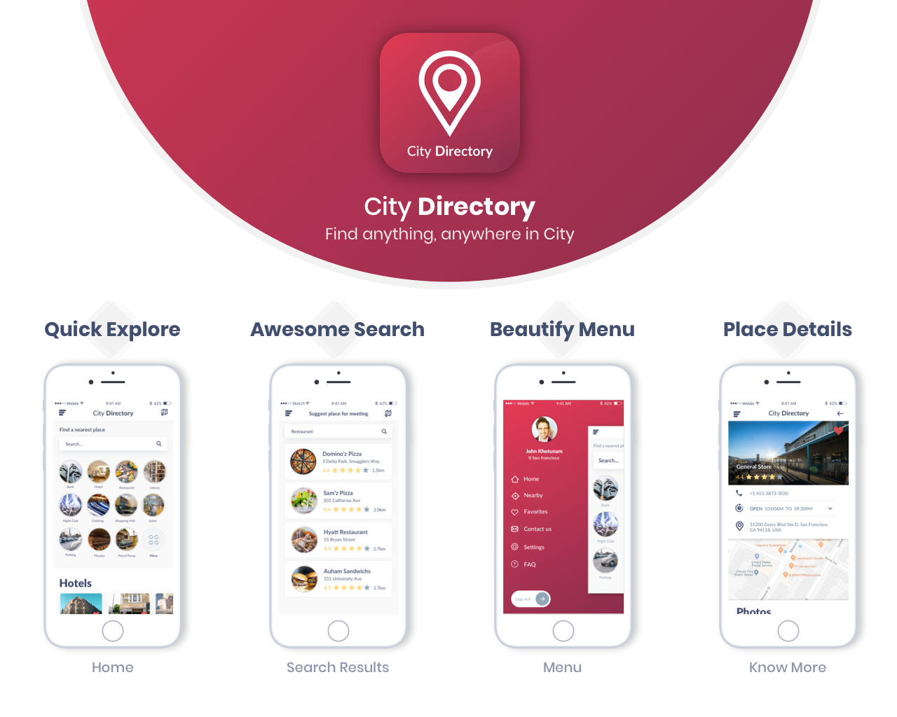 City Directory Android Native App Source Code Free 2018