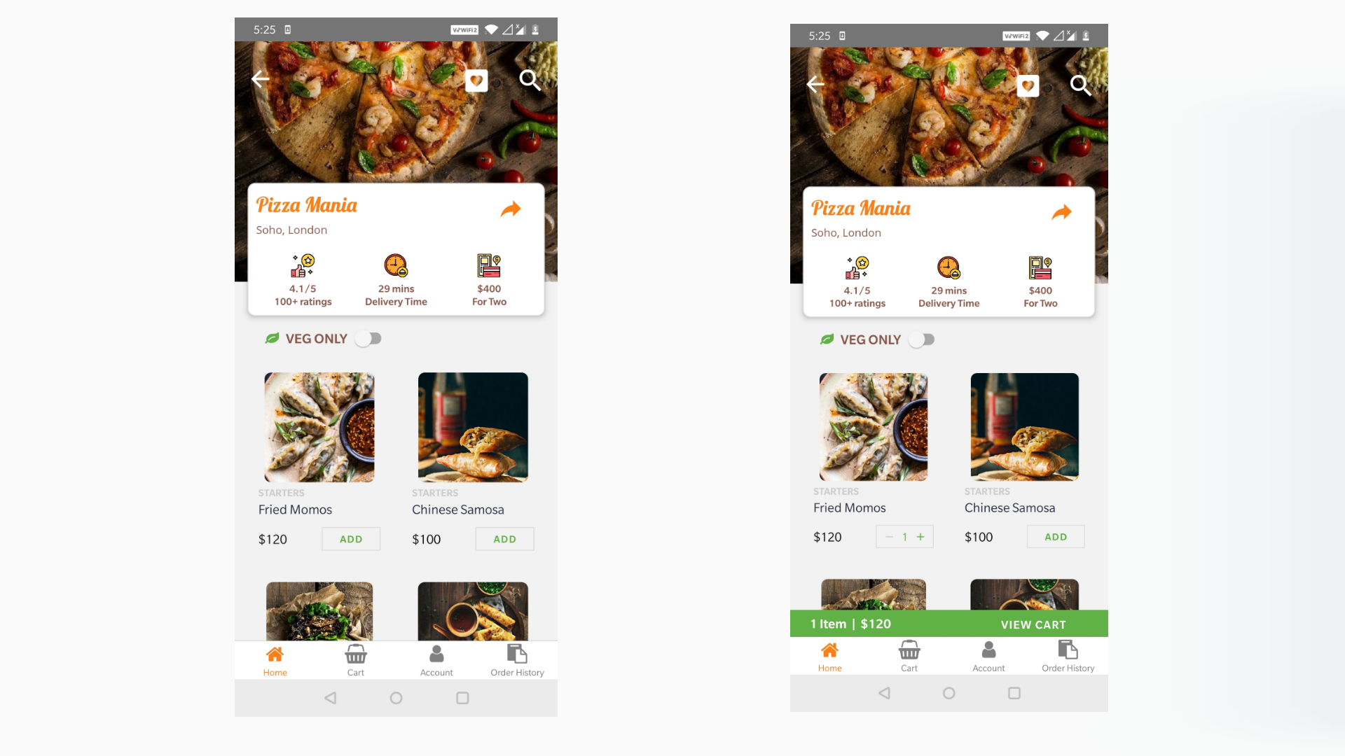 Aahar - Food Delivery App - React Native Template for Android & IOS - 3