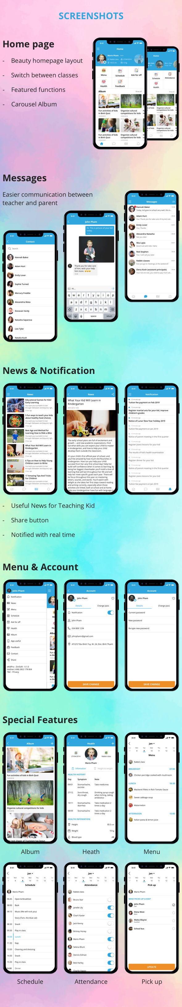 Kindie App - Multi branch kindergarten management mobile app - 3