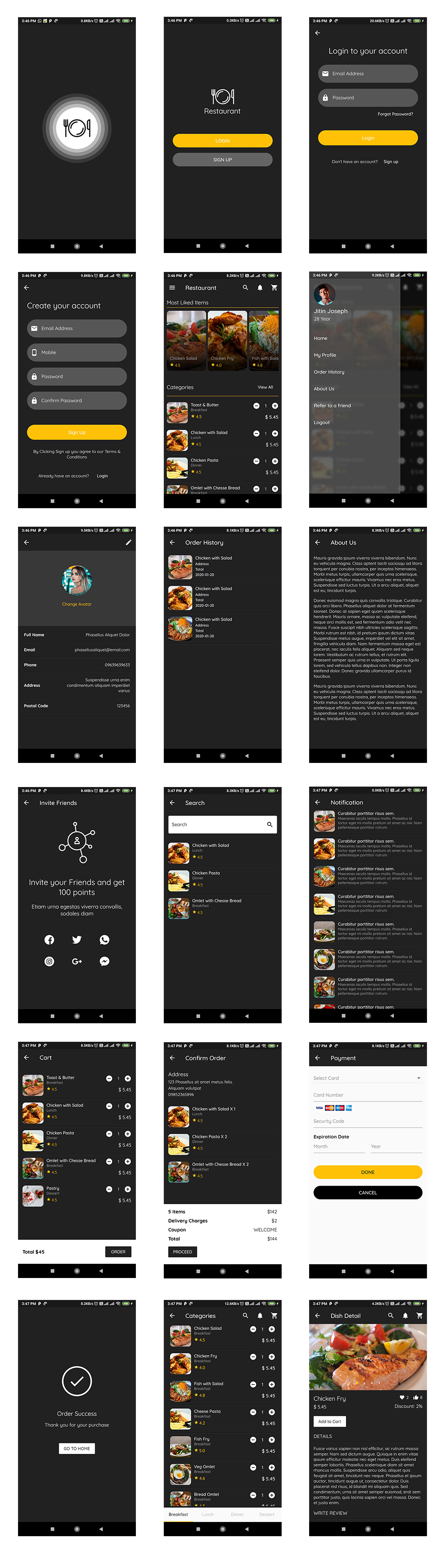Flutter App - Restaurant Template - 4