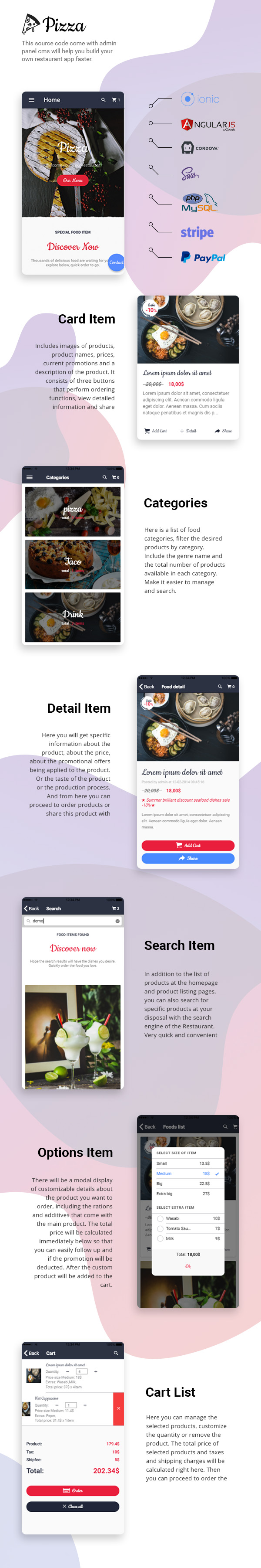 Pizza - Ionic 3 Restaurant App with Admin Panel - 6