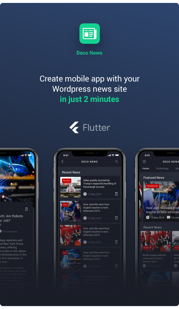 flutter deco news full app