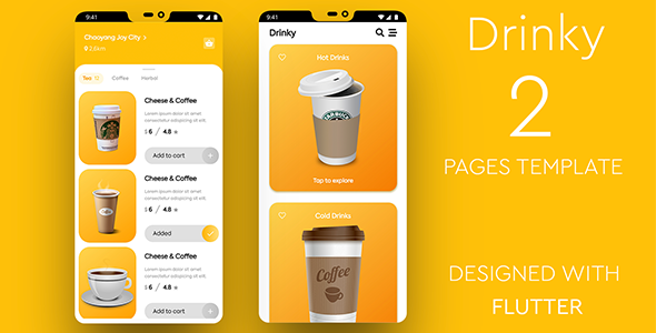 Drinky - Flutter Cafe Order App icon