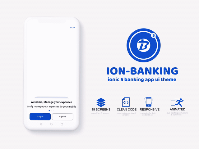 Ion Banking - ionic 5 banking app ui theme - 1