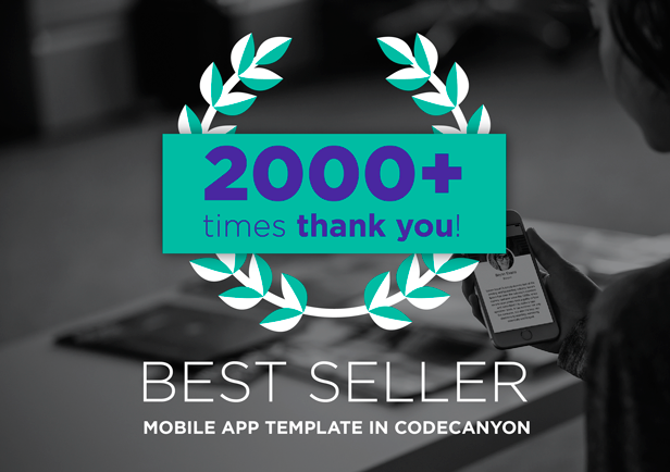 best seller mobile app template