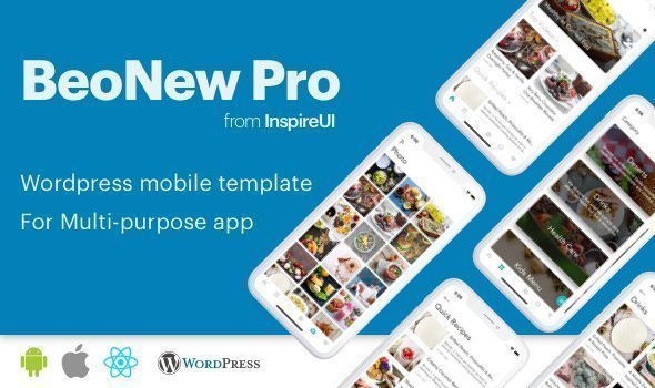 BeoNews Pro - React Native mobile app for Wordpress React native Ecommerce Mobile App template