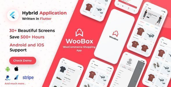 WooBox - WooCommerce Flutter E-commerce Full Mobile App icon