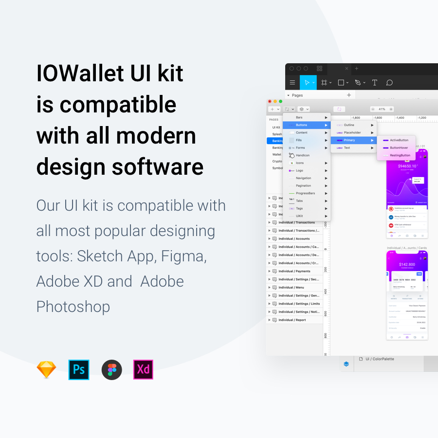 IOWalley - Mobile UI kit for Banking Apps & Crypto Wallets - 4