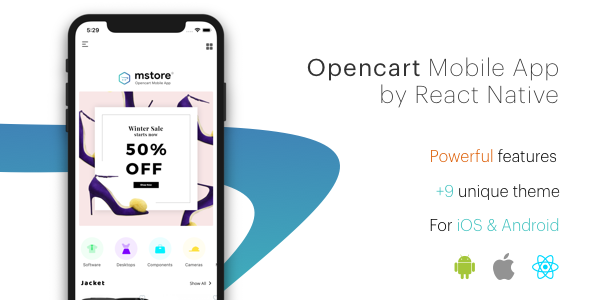 MStore Opencart - the complete react native e-commerce app (Expo version) icon