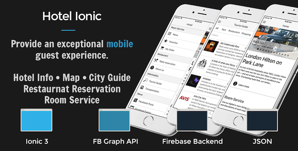 Hotel Ionic - Full Application with Firebase backend icon