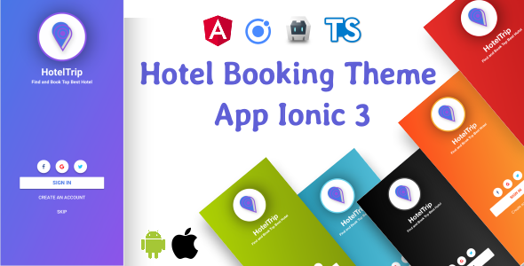 Hotel Booking Theme App Supports i18n icon