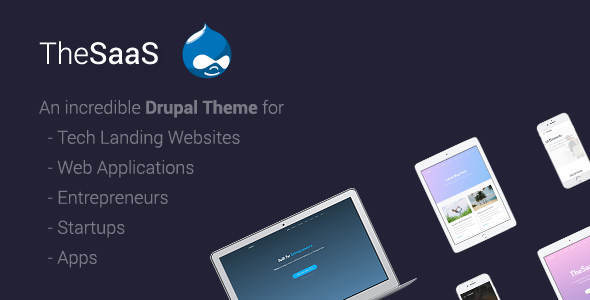 TheSaaS - Responsive SaaS, Software & WebApp Drupal 9 Themes
