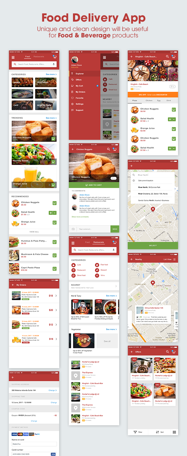5Stars - Mobile UI KIT for Food & Beverage App Ecosystem - 3