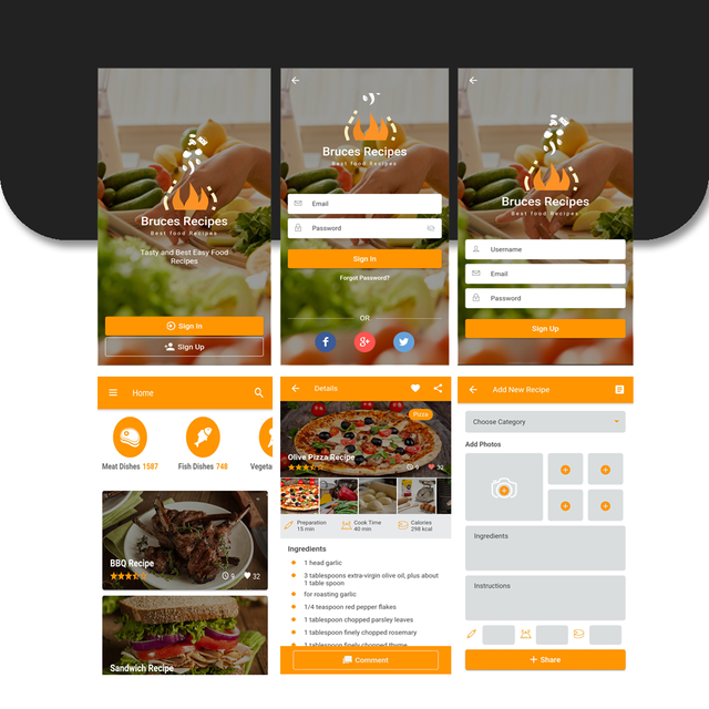 Bruces Recipes - App Ionic Template - 1