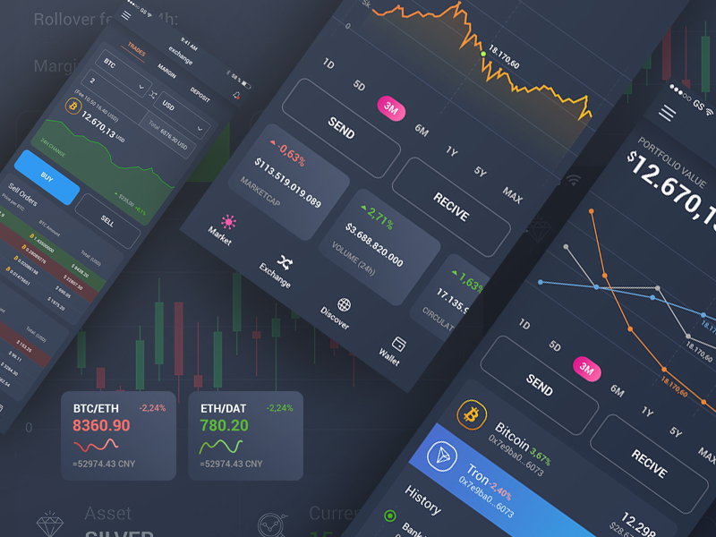 BlockApp - Crypto Currency Mobile App PSD Template - 5