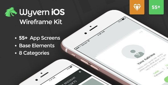 Wyvern iOS Wireframe UI Kit icon