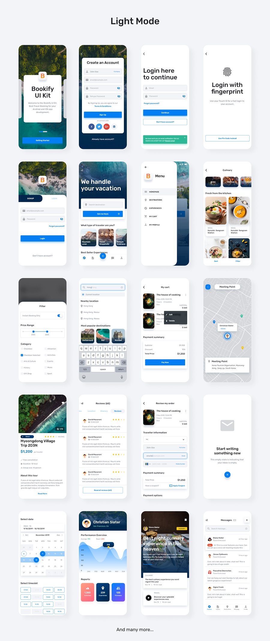 Travel Booking App for Adobe XD