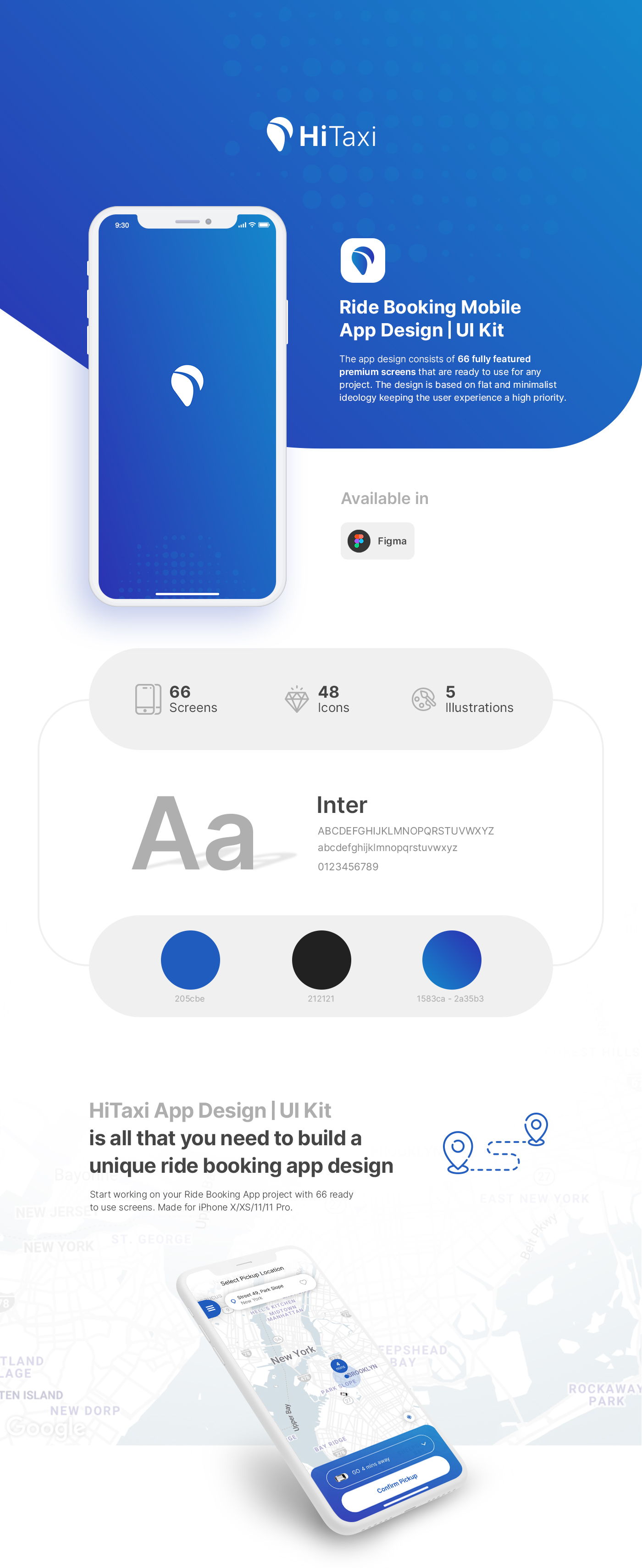 HiTaxi - Figma UI Kit for Mobile App - 1