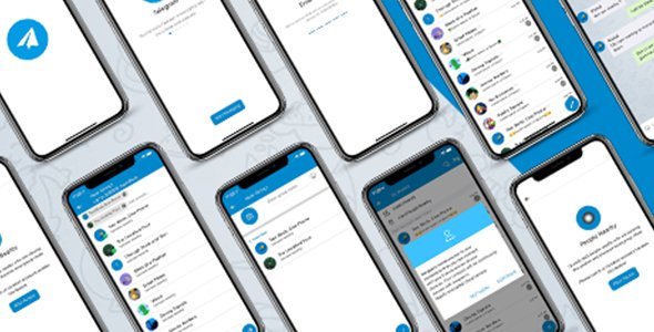 ionic 5 telegram app full template icon