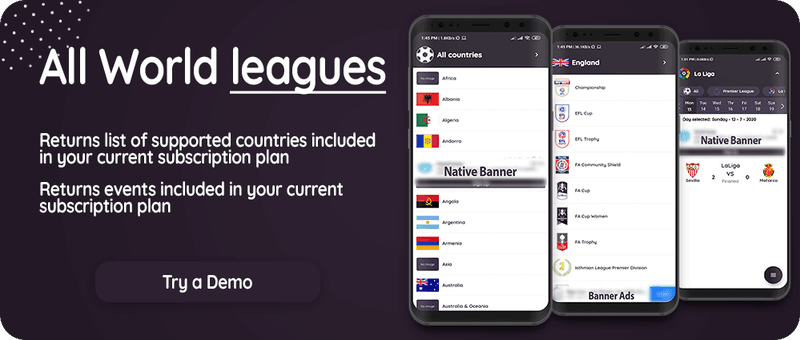 Flutter Football API: LiveScore & Vote Matches & News Sport & Live Matches ( Admob & Facebook ads ) - 3