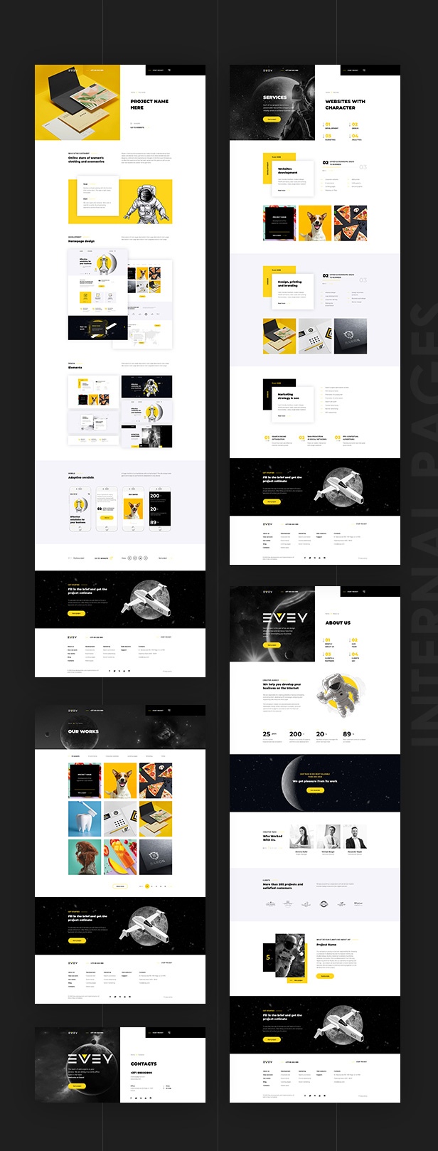 Evey — Portfolio Creative Agency  PSD Template - 5