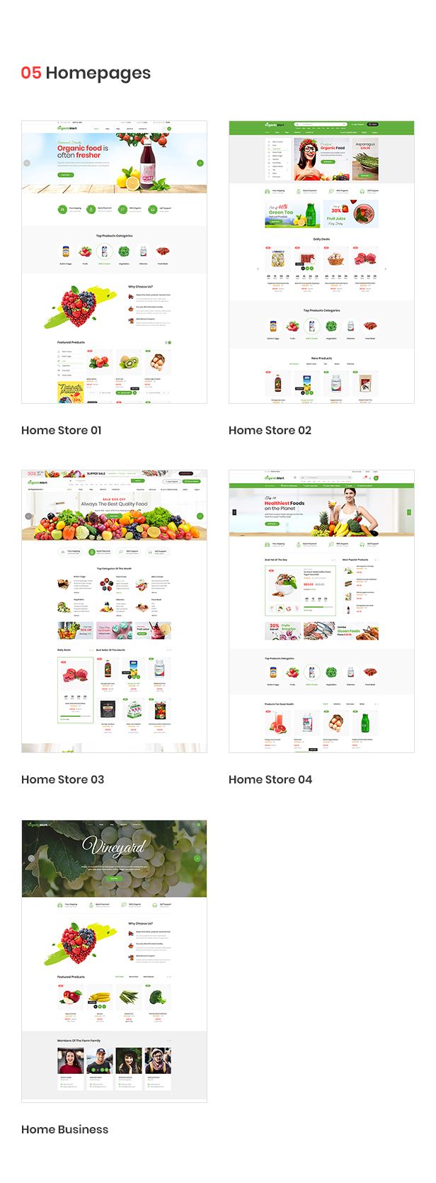 OrganicMart - Organic & Food PSD Template - 3