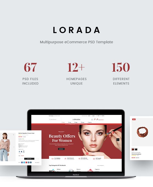 Lorada - Multipurpose eCommerce PSD Template - 1