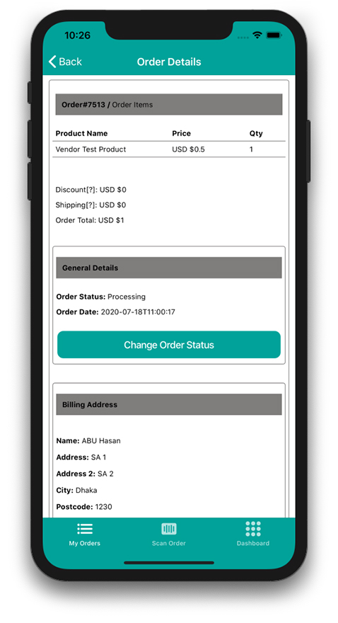 Order Manager Apps for Vendors for Dokan Multivendor E-Commerce Website Using Ionic 5 Angular - 8