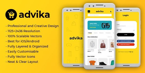 Advika | Ecommerce Mobile App UI icon