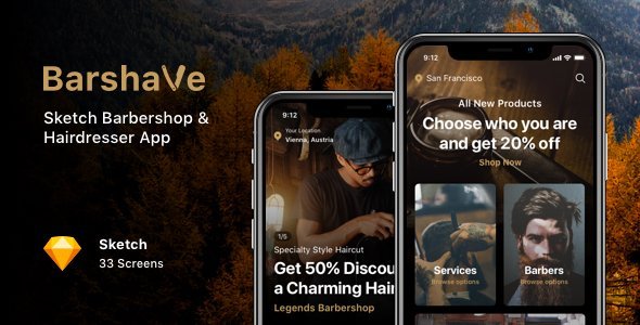 Barshave - Sketch Barbershop & Hairdresser App icon