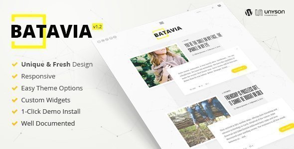 Batavia | A Fresh WordPress Personal Blog Theme