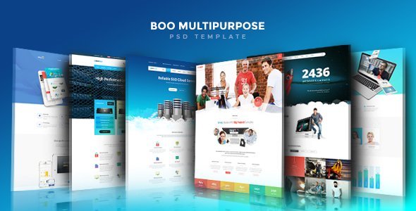 Boo | Creative - Cloud Hosting - University - eCommerce - Mobile App - Personal - Lawyer PSD  Ecommerce Design App template