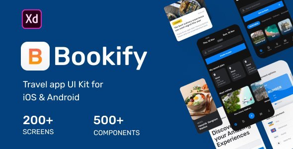 Bookify UI Kit  Travel Booking &amp; Rent Design App template