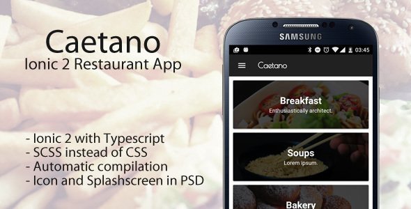 Caetano - Ionic 2 Restaurant App icon