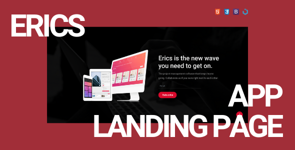 Erics — Creative App Landing Template