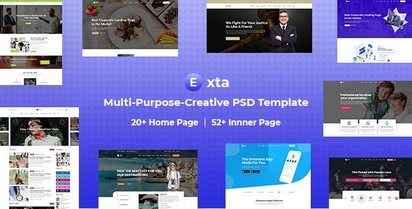 Exta Multi-Purpose-Creative PSD Template icon