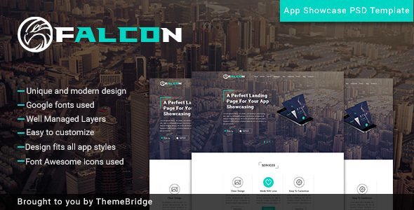 Falcon - Mobile App Landingpage