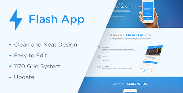 Flash App Landing Page