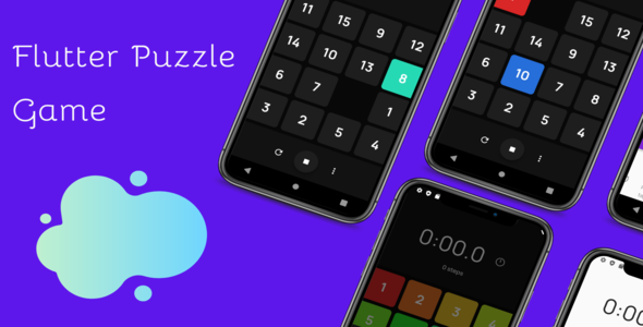 Flutter Puzzle Game Flutter Game Mobile App template