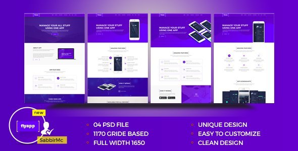FlyApp - App Landing Page icon
