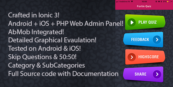Fortin Quiz Ionic icon