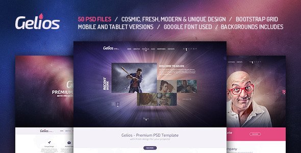 Gelios — PSD Template icon
