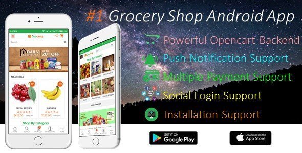 Grocery Shop iOS & Android Mobile App