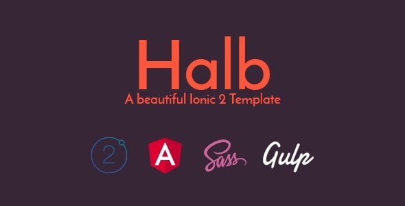 Halb - An Ionic 2 template with WordPress