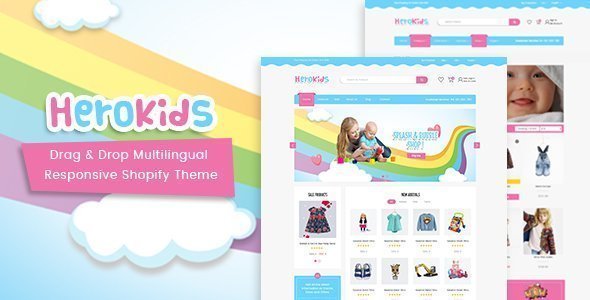 Herokids - Drag & Drop Multilingual Children Kids Shopify Theme icon