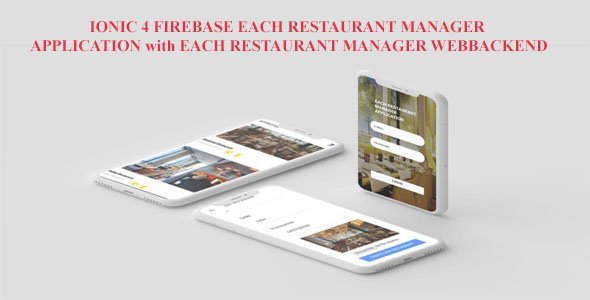 IONIC 4 FIREBASE EACH RESTAURANT MANAGER MOBILE APP AND EACH RESTAURANT MANAGER WEBBACKEND icon