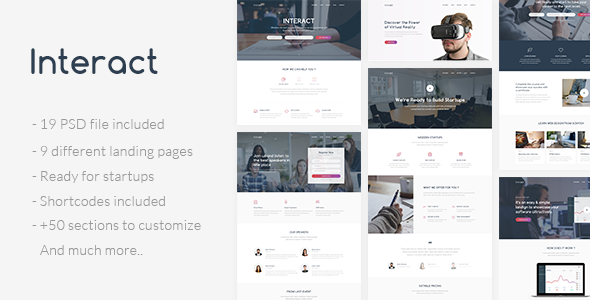 Interact - Multipurpose Landing Page Template