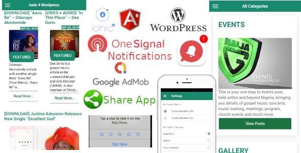 Ionic 4 Wordpress News App