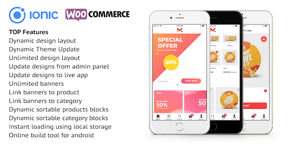Ionic 5 app for WooCommerce